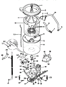 Inner And Outer Tub parts for Kenmore Washer Dryer Combo 417.99576800 (41799576800, 417 99576800) from AppliancePartsPros.com
