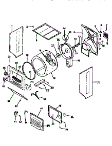 Drum Assembly parts for Kenmore Washer Dryer Combo 417.99576800 (41799576800, 417 99576800) from AppliancePartsPros.com