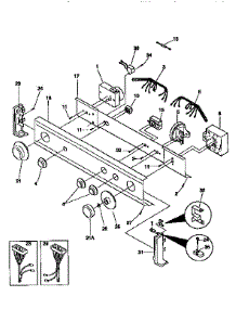 Control Panel parts for Kenmore Washer Dryer Combo 417.99576810 (41799576810, 417 99576810) from AppliancePartsPros.com
