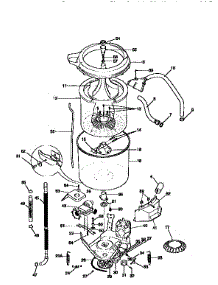 Tub, Basket, And Agitator parts for Kenmore Washer Dryer Combo 417.99680210 (41799680210, 417 99680210) from AppliancePartsPros.com