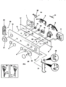 Control Panel parts for Kenmore Washer Dryer Combo 417.99680400 (41799680400, 417 99680400) from AppliancePartsPros.com
