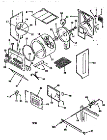 Drum parts for Kenmore Washer Dryer Combo 417.99686400 (41799686400, 417 99686400) from AppliancePartsPros.com