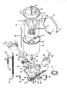 Tub, Basket, And Agitator parts for Kenmore Washer Dryer Combo 417.99686410 (41799686410, 417 99686410) from AppliancePartsPros.com