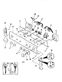 Control Panel parts for Kenmore Washer Dryer Combo 417.99686410 (41799686410, 417 99686410) from AppliancePartsPros.com