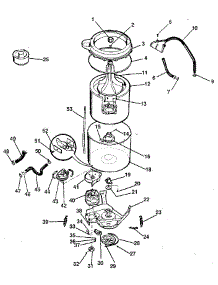 Washer-Tubs, Hoses, Motor parts for Kenmore Washer Dryer Combo 417.99955100 (41799955100, 417 99955100) from AppliancePartsPros.com