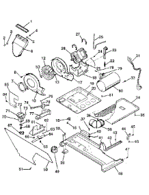 Dryer, Motor, Blower, Belt parts for Kenmore Washer Dryer Combo 417.99955100 (41799955100, 417 99955100) from AppliancePartsPros.com