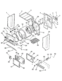 Dryer, Cabinet, Drum, Heater parts for Kenmore Washer Dryer Combo 417.99955800 (41799955800, 417 99955800) from AppliancePartsPros.com