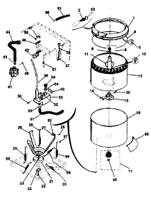 Tubs, Water, Valve, Lid Switch parts for Kenmore Washer Dryer Combo 417.99970100 (41799970100, 417 99970100) from AppliancePartsPros.com