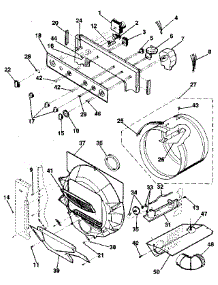 Console Controls, Drum parts for Kenmore Washer Dryer Combo 417.99970100 (41799970100, 417 99970100) from AppliancePartsPros.com
