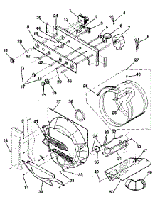 Console Controls, Drum parts for Kenmore Washer Dryer Combo 417.99970810 (41799970810, 417 99970810) from AppliancePartsPros.com