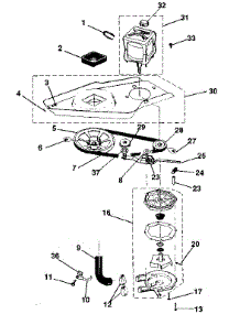 Washer Drive System, Pump parts for Kenmore Washer Dryer Combo 417.99975800 (41799975800, 417 99975800) from AppliancePartsPros.com