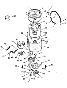 Washer-Tubs, Hoses, Motor parts for Kenmore Washer Dryer Combo 417.99980100 (41799980100, 417 99980100) from AppliancePartsPros.com