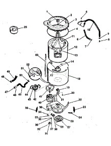 Washer-Tubs, Hoses, Motor parts for Kenmore Washer Dryer Combo 417.99980110 (41799980110, 417 99980110) from AppliancePartsPros.com