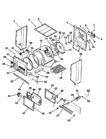 Dryer-Cabinet, Drum, Heater parts for Kenmore Washer Dryer Combo 417.99980110 (41799980110, 417 99980110) from AppliancePartsPros.com