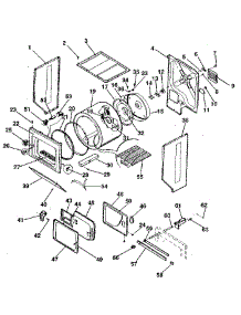 Dryer-Cabinet, Drum, Heater parts for Kenmore Washer Dryer Combo 417.99980120 (41799980120, 417 99980120) from AppliancePartsPros.com