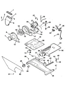Dryer-Motor, Blower, Belt parts for Kenmore Washer Dryer Combo 417.99980130 (41799980130, 417 99980130) from AppliancePartsPros.com