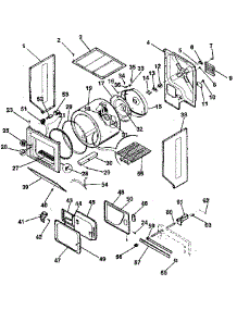 Dryer-Cabinet, Drum, Heater parts for Kenmore Washer Dryer Combo 417.99980800 (41799980800, 417 99980800) from AppliancePartsPros.com