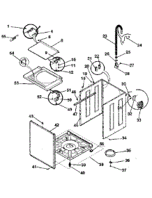 Washer-Cabinet, Top Panel, Base parts for Kenmore Washer Dryer Combo 417.99980820 (41799980820, 417 99980820) from AppliancePartsPros.com