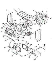 Dryer-Cabinet, Drum, Heater parts for Kenmore Washer Dryer Combo 417.99980830 (41799980830, 417 99980830) from AppliancePartsPros.com