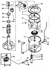 Tub And Basket Parts (Non-Suds Only) parts for Kenmore Washer 110.82380400 (11082380400, 110 82380400) from AppliancePartsPros.com