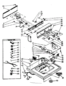 Top And Console Parts parts for Kenmore Washer 110.82382310 (11082382310, 110 82382310) from AppliancePartsPros.com