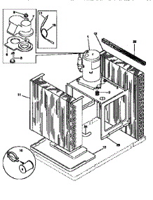 Compressor parts for Kenmore Air Conditioner 253.77066790 (25377066790, 253 77066790) from AppliancePartsPros.com