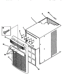 Wrapper parts for Kenmore Air Conditioner 253.77066790 (25377066790, 253 77066790) from AppliancePartsPros.com