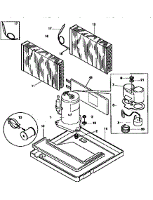 Compressor parts for Kenmore Air Conditioner 253.77069791 (25377069791, 253 77069791) from AppliancePartsPros.com