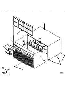 Wrapper parts for Kenmore Air Conditioner 253.77069791 (25377069791, 253 77069791) from AppliancePartsPros.com