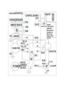 Wiring Diagram parts for Kenmore Room Air Conditioner 253.77082610 (25377082610, 253 77082610) from AppliancePartsPros.com