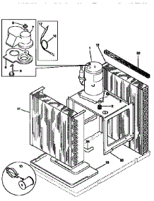 Compressor parts for Kenmore Air Conditioner 253.77106790 (25377106790, 253 77106790) from AppliancePartsPros.com