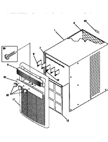 Wrapper parts for Kenmore Air Conditioner 253.77106790 (25377106790, 253 77106790) from AppliancePartsPros.com
