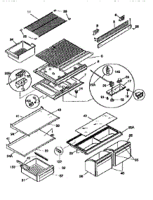 Shelves And Accessories parts for Kenmore Refrigerator 253.77137790 (25377137790, 253 77137790) from AppliancePartsPros.com