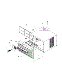 Cabinet Front And Wrapper parts for Kenmore Air Conditioner 253.73259301 (25373259301, 253 73259301) from AppliancePartsPros.com