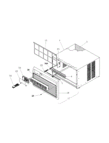 Cabinet Front And Wrapper parts for Kenmore Air Conditioner 253.73299200 (25373299200, 253 73299200) from AppliancePartsPros.com
