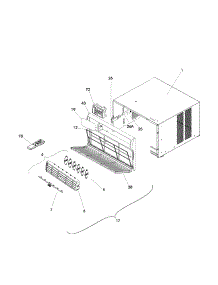 Cabinet Front And Wrapper parts for Kenmore Air Conditioner 253.74106300 (25374106300, 253 74106300) from AppliancePartsPros.com