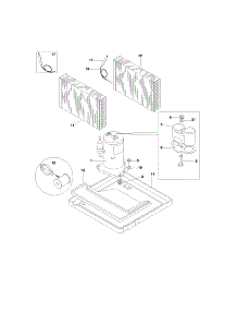 Compressor Parts parts for Kenmore Air Conditioner 253.74106301 (25374106301, 253 74106301) from AppliancePartsPros.com