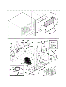 System parts for Kenmore Refrigerator 253.74170401 (25374170401, 253 74170401) from AppliancePartsPros.com