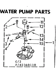 Drive Parts parts for Kenmore Washer 110.83360810 (11083360810, 110 83360810) from AppliancePartsPros.com