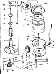 Tub And Basket Parts (Suds Only) parts for Kenmore Washer 110.83370300 (11083370300, 110 83370300) from AppliancePartsPros.com