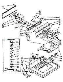 Top And Console parts for Kenmore Washer 110.83370300 (11083370300, 110 83370300) from AppliancePartsPros.com