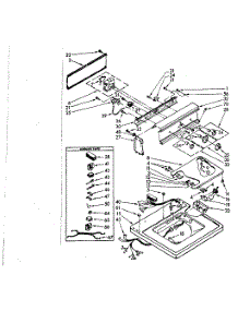 Top And Console Parts parts for Kenmore Washer 110.83370320 (11083370320, 110 83370320) from AppliancePartsPros.com