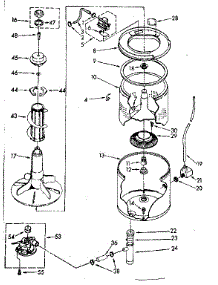 Tub And Basket Parts (Non-Suds Only) parts for Kenmore Washer 110.83370620 (11083370620, 110 83370620) from AppliancePartsPros.com