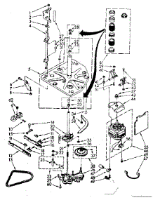 Drive Parts parts for Kenmore Washer 110.83370830 (11083370830, 110 83370830) from AppliancePartsPros.com
