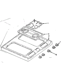 Main Top parts for Kenmore Range 119.7067100 (1197067100, 119 7067100) from AppliancePartsPros.com