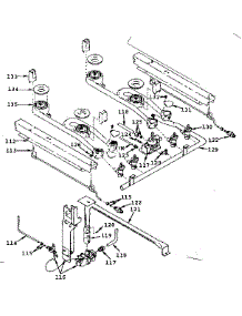Oven And Top Burner parts for Kenmore Range 119.7067120 (1197067120, 119 7067120) from AppliancePartsPros.com