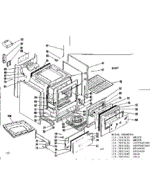 Body parts for Kenmore Range 119.7067460 (1197067460, 119 7067460) from AppliancePartsPros.com