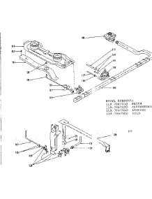Oven And Top Burner parts for Kenmore Range 119.7067540 (1197067540, 119 7067540) from AppliancePartsPros.com