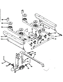 Oven And Top Burner parts for Kenmore Range 119.7107210 (1197107210, 119 7107210) from AppliancePartsPros.com