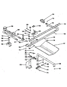 Oven And Top Burners parts for Kenmore Range 119.7108311 (1197108311, 119 7108311) from AppliancePartsPros.com